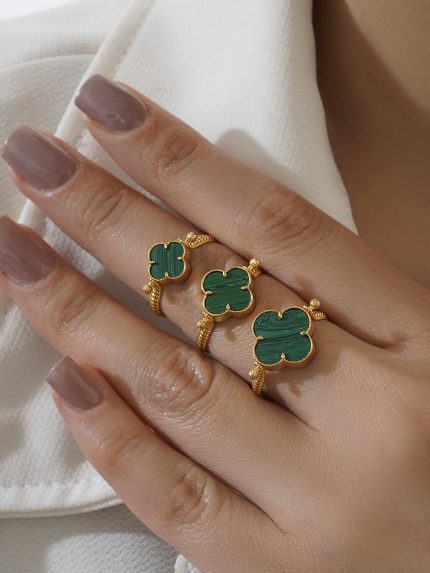 انگشتر طلا 18 عیار زنانه الی گالری مدل حلقه نگینی 89