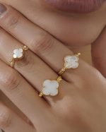 انگشتر طلا 18 عیار زنانه مایا ماهک مدل MR0671 گره بینهایت سایز 69