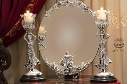 آینه و شمعدان آدم و حوا و شمعدان سایه